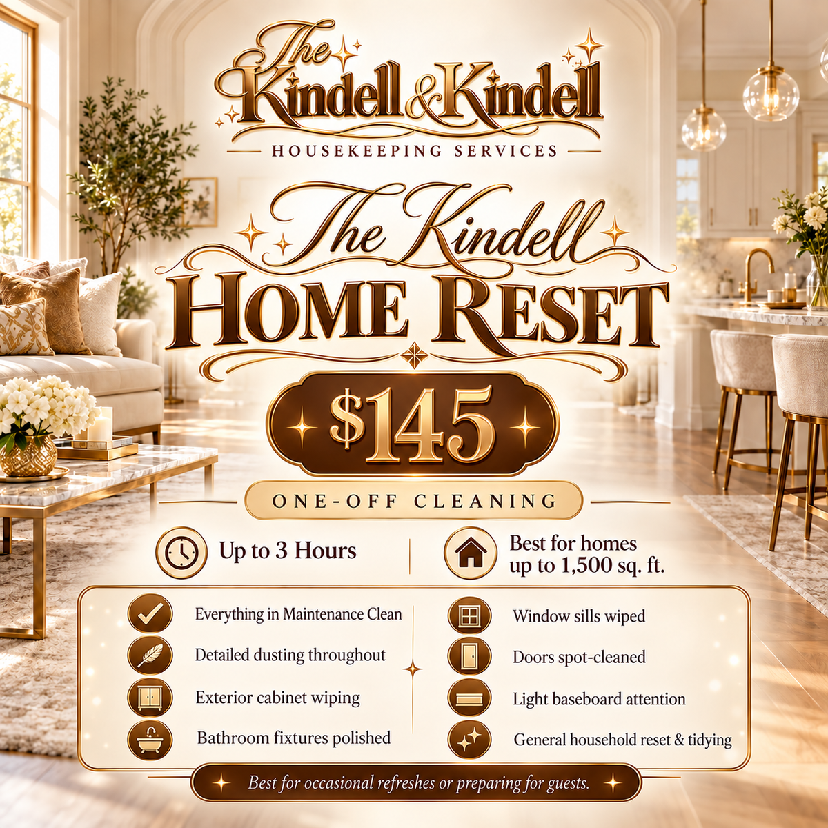 The Kindell Home Reset Cleaning Package