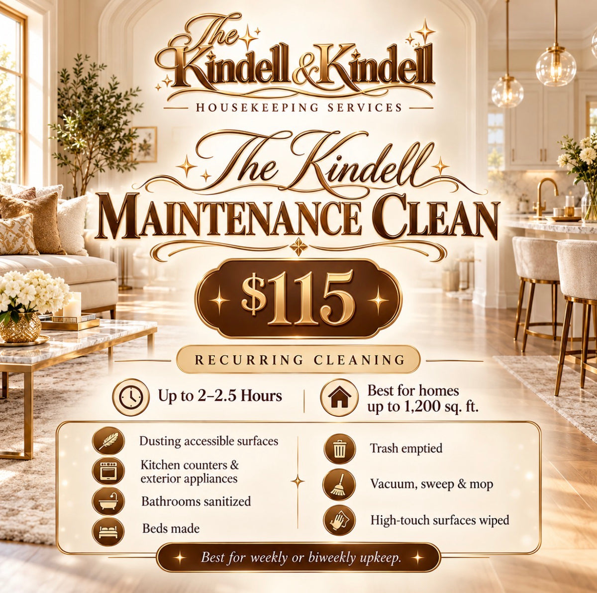 The Kindell Maintenance Clean Package
