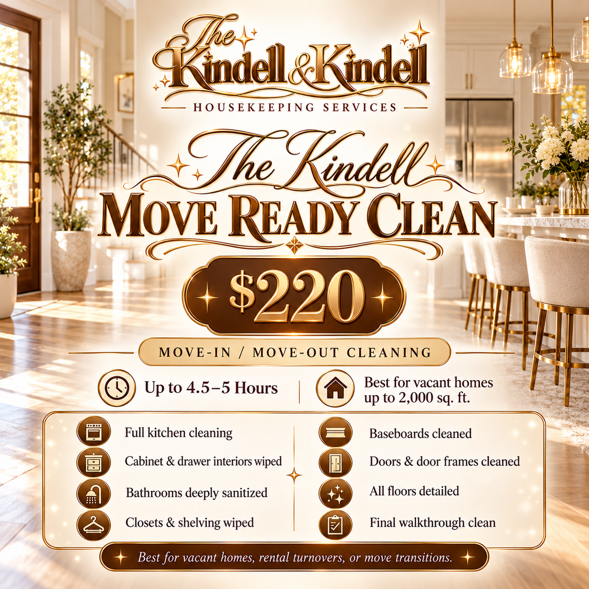 The Kindell Move Ready Clean Package
